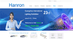 Desktop Screenshot of hanronlighting.com